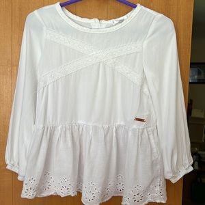 3T  White Tahari blouse